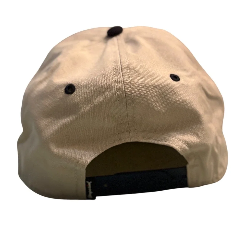Imperial DNA Project Gibson's Donuts Snapback Hat Tan Navy Blue Memphis Bakery